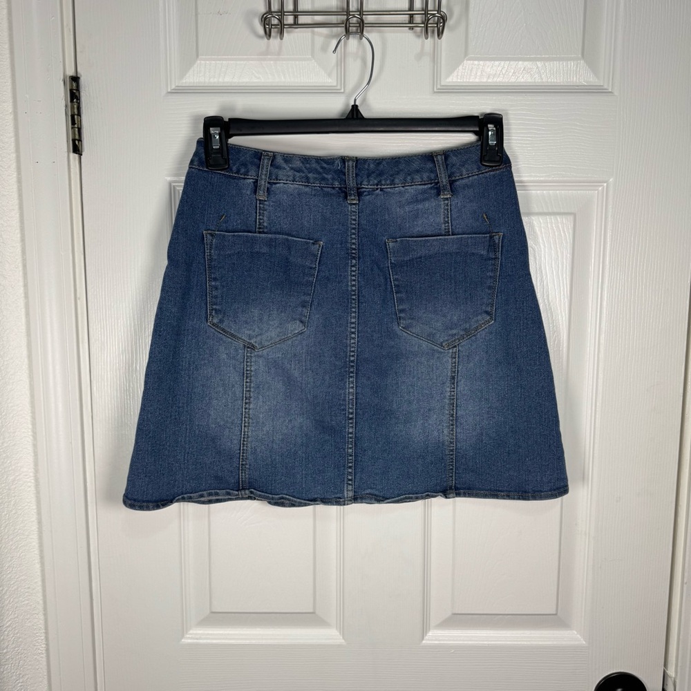 Mossimo Supply Co. Blue Denim Mini‎ Skirt - Picture 4 of 6